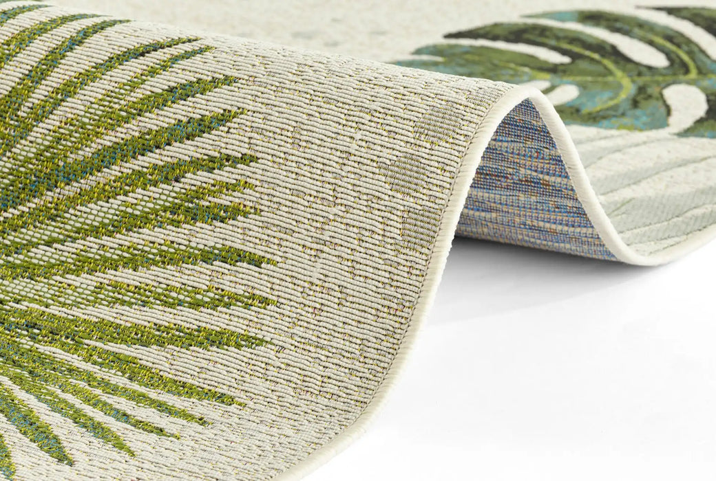 Hanse Home flair tropical dream cream Multicoloured, Cream Living Room Floral Rug.
