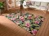 Hanse Home flair tropical feeling Multicoloured Living Room Floral Rug.