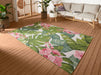 Hanse Home flair tropical flowers Multicoloured Living Room Floral Rug.