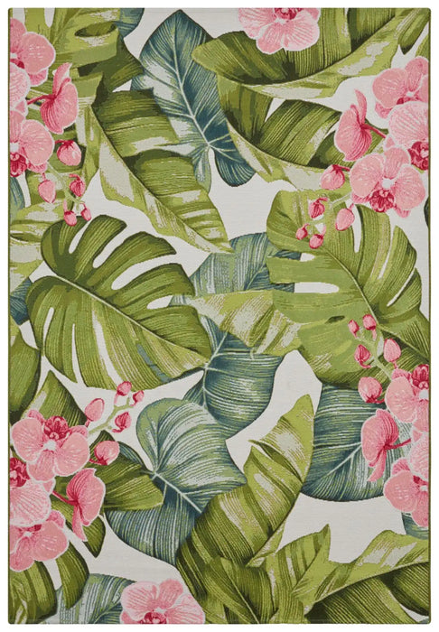 Hanse Home flair tropical flowers Multicoloured Living Room Floral Rug.