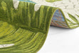 Hanse Home flair tropical leaves turqouise green Blue, Green, Multicoloured Living Room Floral Rug.