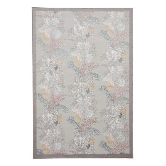 Think Rugs laurence llewelyn bowen tropicana pearl Grey Living Room Floral Rug.