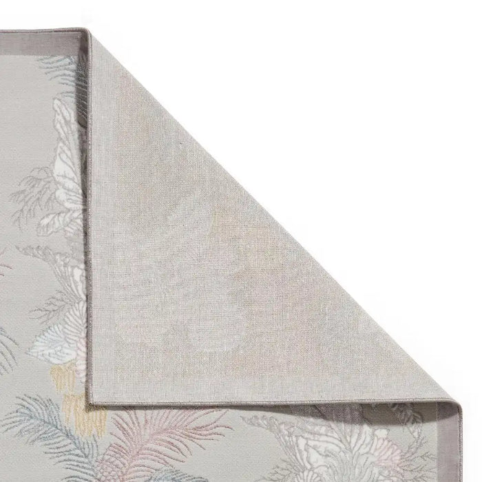 Think Rugs laurence llewelyn bowen tropicana pearl Grey Living Room Floral Rug.