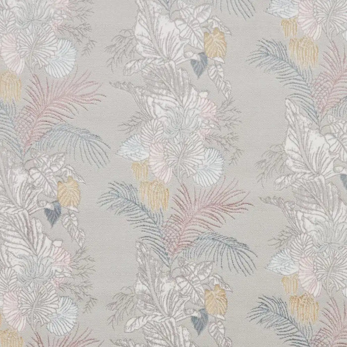 Think Rugs laurence llewelyn bowen tropicana pearl Grey Living Room Floral Rug.