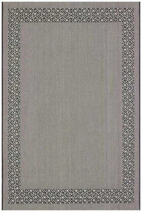 Nourison terrazo trz01 black Black Outdoor  Flat Weave Rug.