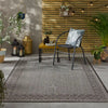 Nourison terrazo trz01 black Black Outdoor  Flat Weave Rug.
