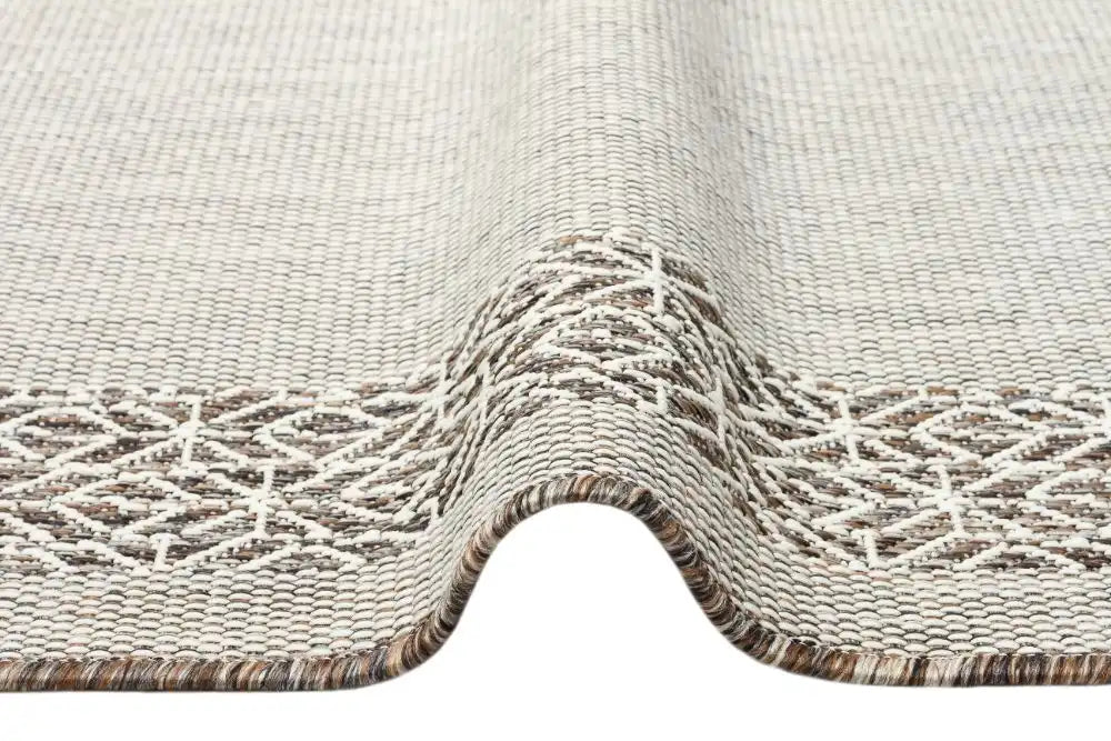 Nourison terrazo trz01 earth Brown Outdoor  Flat Weave Rug.