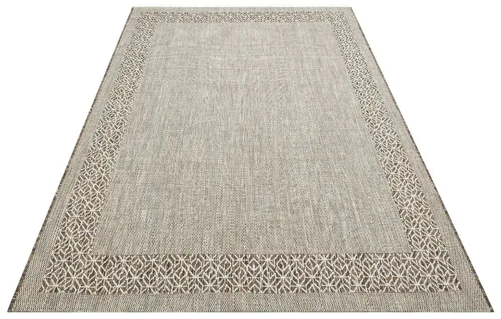 Nourison terrazo trz01 earth Brown Outdoor  Flat Weave Rug.
