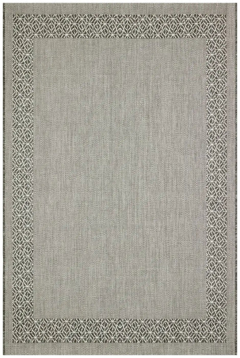 Nourison terrazo trz01 grey Grey Outdoor  Flat Weave Rug.