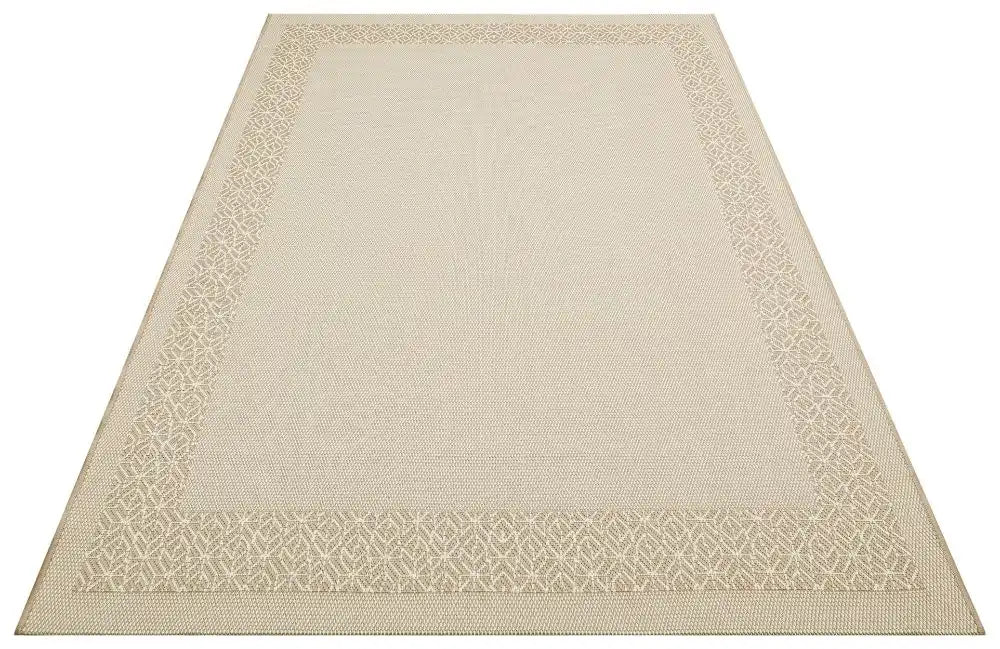 Nourison terrazo trz01 natural Beige Outdoor  Flat Weave Rug.