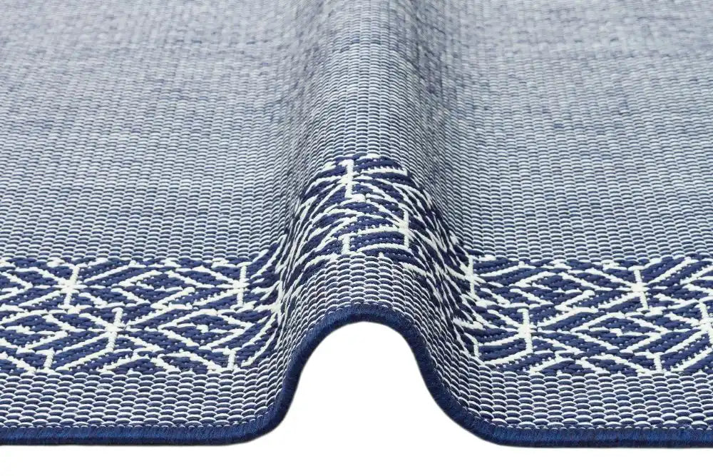 Nourison terrazo trz01 navy Blue Outdoor  Flat Weave Rug.