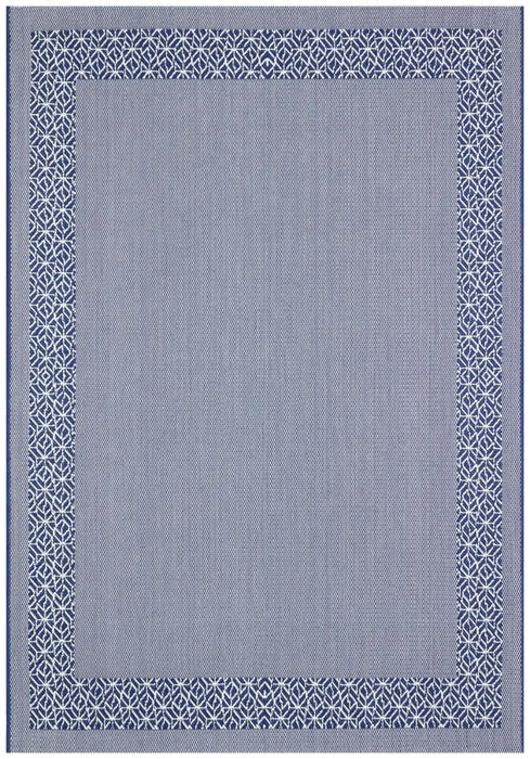 Nourison terrazo trz01 navy Blue Outdoor  Flat Weave Rug.