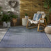 Nourison terrazo trz01 navy Blue Outdoor  Flat Weave Rug.