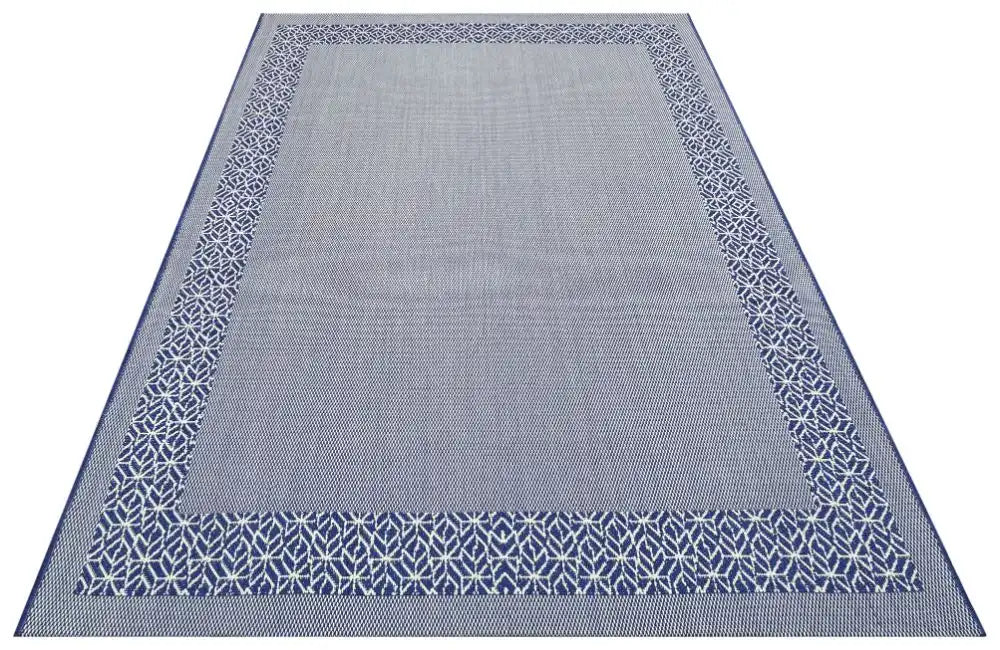 Nourison terrazo trz01 navy Blue Outdoor  Flat Weave Rug.
