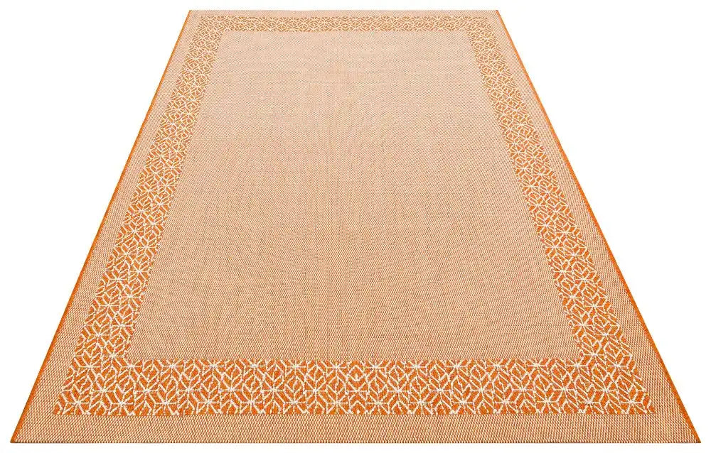 Nourison terrazo trz01 orange Orange Outdoor  Flat Weave Rug.