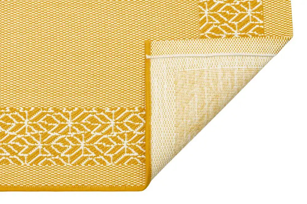 Nourison terrazo trz01 yellow Yellow Outdoor  Flat Weave Rug.
