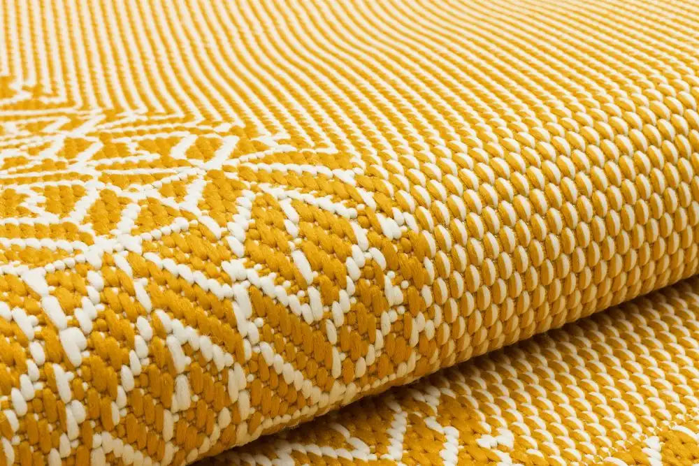 Nourison terrazo trz01 yellow Yellow Outdoor  Flat Weave Rug.