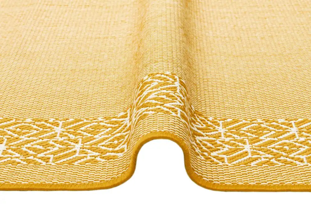 Nourison terrazo trz01 yellow Yellow Outdoor  Flat Weave Rug.