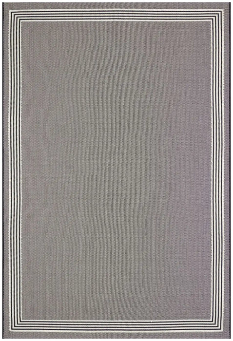 Nourison terrazo trz02 black Black Outdoor  Flat Weave Rug.