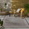 Nourison terrazo trz02 black Black Outdoor  Flat Weave Rug.