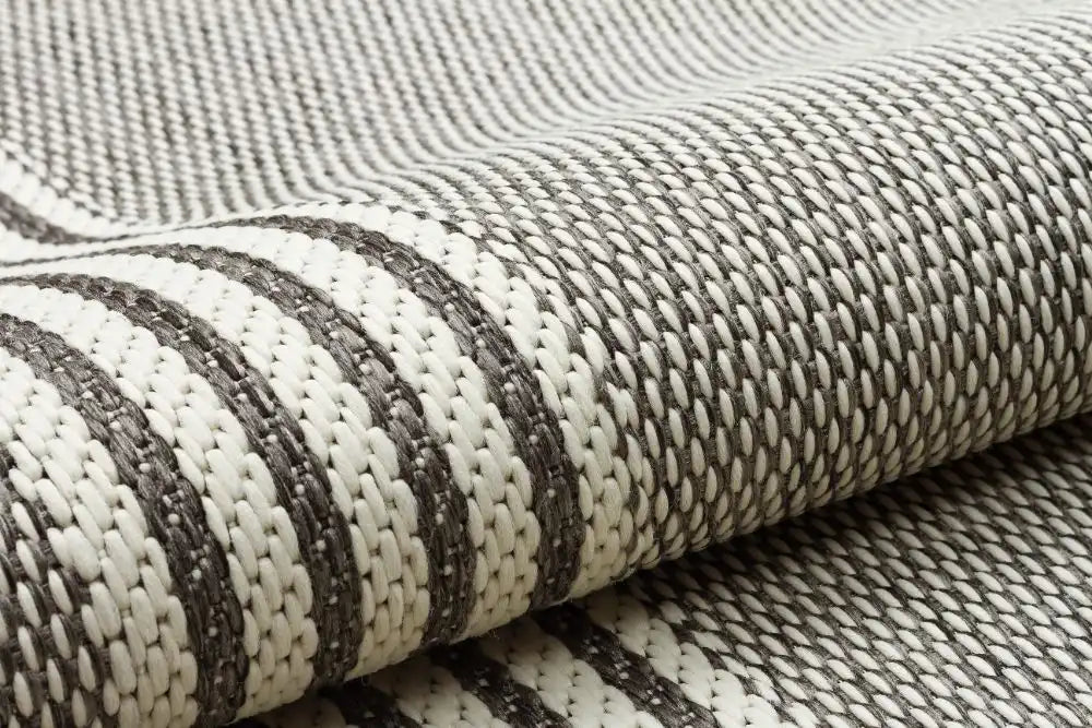 Nourison terrazo trz02 grey Grey Outdoor  Flat Weave Rug.