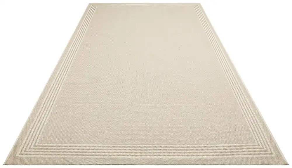 Nourison terrazo trz02 natural Beige Outdoor  Flat Weave Rug.