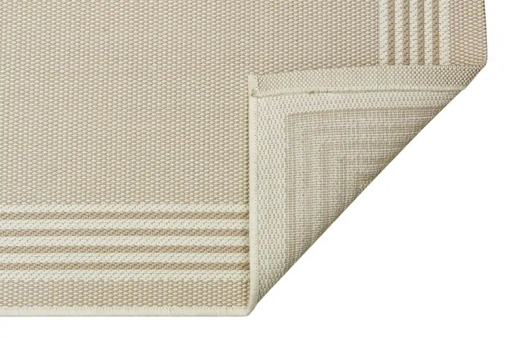 Nourison terrazo trz02 natural Beige Outdoor  Flat Weave Rug.