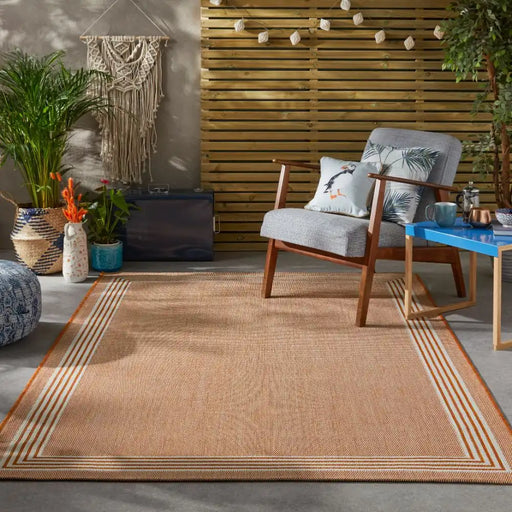 Nourison terrazo trz02 orange Orange Outdoor  Flat Weave Rug.