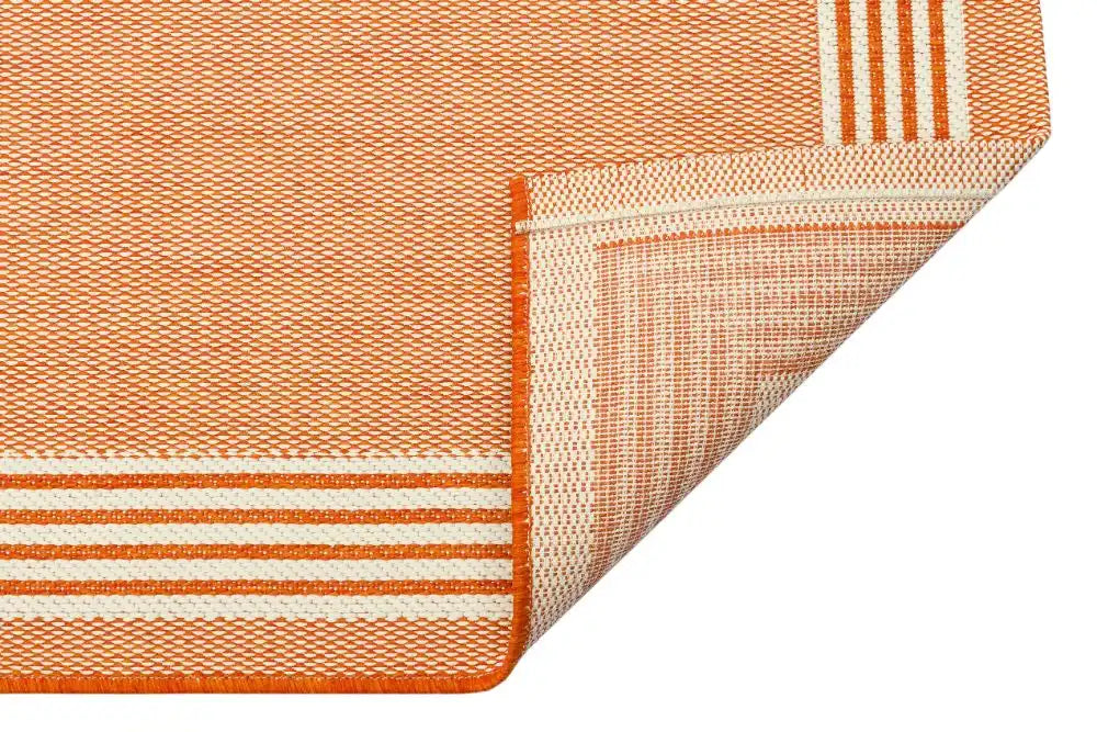 Nourison terrazo trz02 orange Orange Outdoor  Flat Weave Rug.