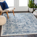 Surya rom vicky 2309 blue Blue Living Room  Rug.