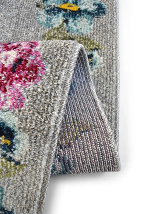Homemaker villa vintage floral Multicoloured Living Room Geometric Rug.