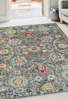 Homemaker villa vintage Multicoloured Living Room Geometric Rug.