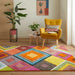 Concept Looms viva viv 104 Multicoloured Living Room Geometric Rug.