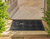 Turtle Mat dune sculpted scraper waves dark grey Grey Outdoor  Geometric Rug.