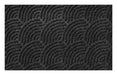 Turtle Mat dune sculpted scraper waves dark grey Grey Outdoor  Geometric Rug.