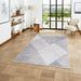 Think Rugs whisper think washable whisper h1065 grey Grey Living Room Washable Rug.