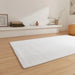 Think Rugs snug white Ivory Living Room Shaggy Rug.