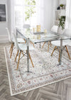 Origins washable soho windsor natural Ivory Living Room Geometric Rug.