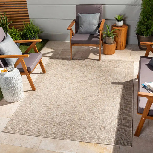Surya trg winona 2355 camel Beige Outdoor  Flat Weave Rug.