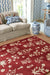 Sanderson sanderson woodland glade damson red 146800 Red Living Room Wool Rug.