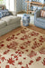 Sanderson sanderson woodland glade linen russet brown 146801 Beige, Red Living Room Wool Rug.