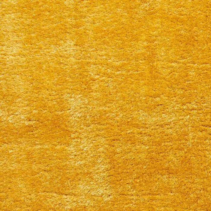 Think Rugs lux shaggy yellow Yellow Living Room Shaggy Rug.