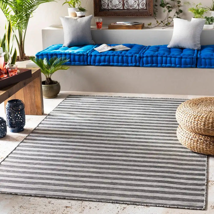 Surya psa zaki 2304 grey Grey, Ivory Living Room  Rug.