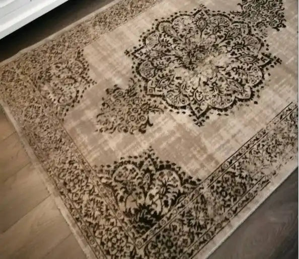 Origins saville grey black Brown, Grey, Black Living Room Geometric Rug.