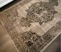 Origins saville grey black Brown, Grey, Black Living Room Geometric Rug.