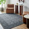 Sicily Hand Tufted Charcoal Blue Wool Traditional Vintage Boho Living Dining Bedroom SCY2302 Rug