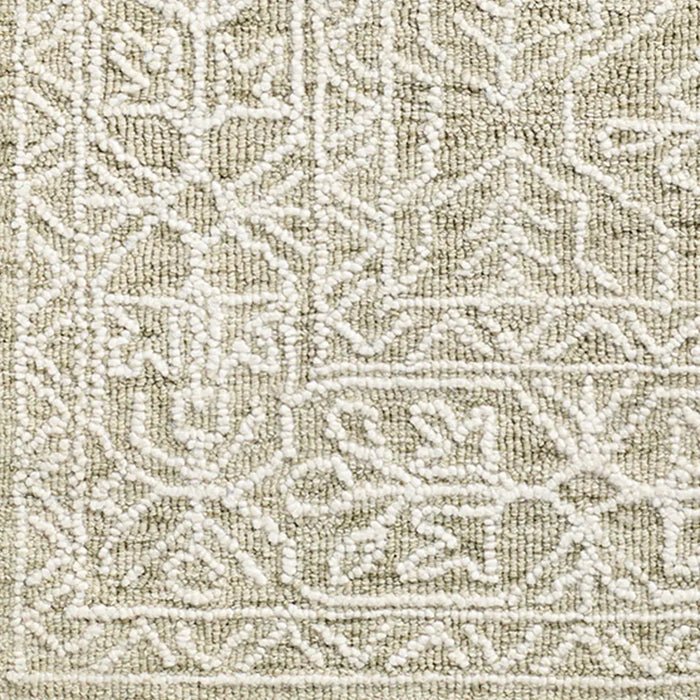 Sicily Hand Tufted Green Ivory Wool Traditional Vintage Boho Living Dining Bedroom SCY2306 Rug