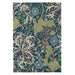 Morris & Co seaweed ink 28008 Blue, Multicoloured Living Room Wool Rug.