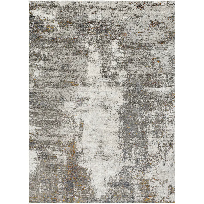 MAYLENE Abstract Modern Marble Charcoal Rug