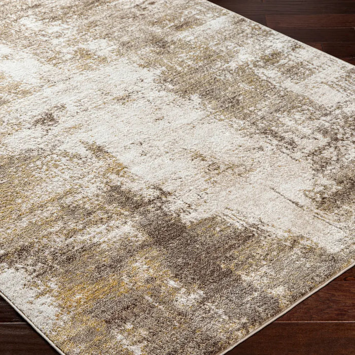 NALANY Abstract Modern Marble Light Brown Rug